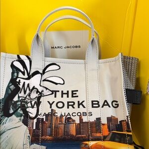 Marc Jacobs The New York Bag - Black and White with Cityscape